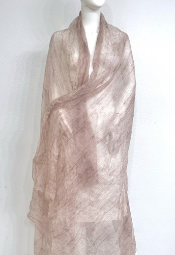 Brunello Cucinelli 100% Cashmere Shawl Scarf Muted Neutrals 57” x 88” NWOT - Picture 16 of 20