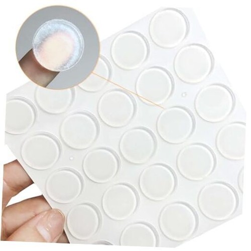 75pcs Sticky Silicone Bumpers Door Bumpers 0.79''*0.08'' Crown