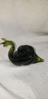 VTG MCM PILGRIM Avocado GREEN HAND BLOWN GLASS SNAIL Paperweight Murano Style