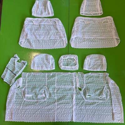 Toyota Genuine Crown JZS171 JZS175 Lace Seat Half Cover Set Used