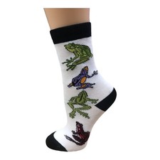 Wild Habitat Multi Color Crew Frog Socks