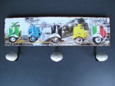 9977701 Szyna hakowa Szafa Metal Motorower Skuter Motocykl Vintage 15x37cm