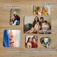 Personalised Fridge Magnet &ndash; Custom Photo, Logo & Text | Glossy Rectangle Gift
