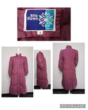 Sno Down Jacket Women's Small Vintage Purple Long #w2212