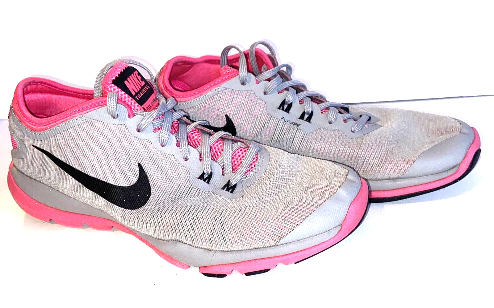 Chaussures de course femme Nike Flex Supreme Tr 4 819026 010 gris et rose pointure 8,5