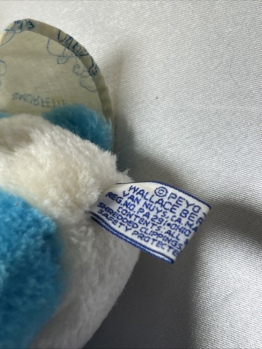 Vintage 1981 Schlumpfine 10 Zoll blau Plüschpuppe PEYO Wallace Berries & Co - Bild 7 von 8
