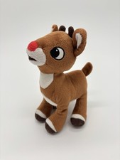 Rudolph The Red Nosed Reindeer Plush Baby Rattle 5" Stuffed Animal