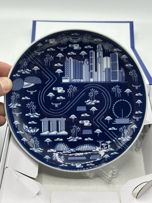 SINGAPORE BLUE BY SUPERMAMA MARINA BAY ARCHITECTURE PORCELAIN