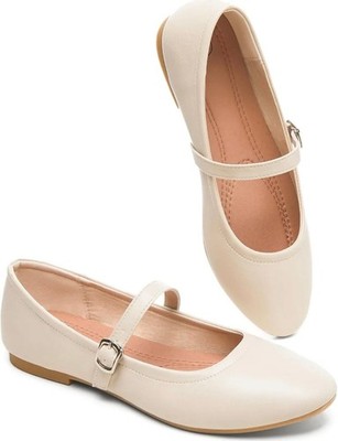 Women's Mary Jane Flats Comfortable Round Toe Dressy Ballet Flat Shoes
