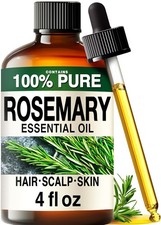 100 Pure Rosemary Essential Oil for Hair, Undiluted - 4 Fl Oz