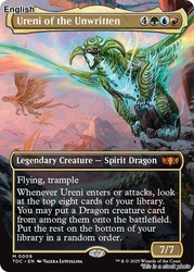 Ureni of the Unwritten (Borderless) - Tarkir: Dragonstorm Commander