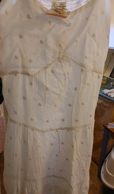 #ad Jessica Simpson short white DressSpagetti StrapsNWT M super Cute $10.49