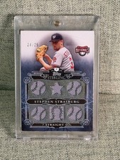 2010 Stephen Strasburg SSR-1 Game used Memorabilia /25 RC Topps Sterling
