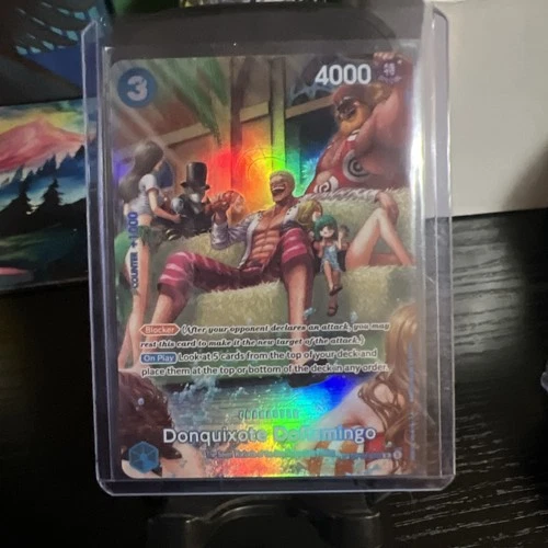 One Piece Donquixote Doflamingo SP Alt Art OP01-073 R 500 Years in the Future NM