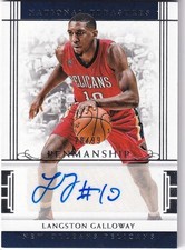 Panini 2016-17 National Treasures NBA No. 27 Langston Galloway Auto 28/99