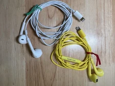 2 Pairs InMotion Headphones with Lightning Connector In Ear Canal Headset