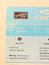 Stampin Up Set of 12 CRAFT Soft Subtles STAMPIN SPOTS Ink Pads