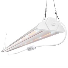 1 Pack 4ft LED Grow Light with 4FT - 1 Pack - Sunlike Full Spectrum with Timer