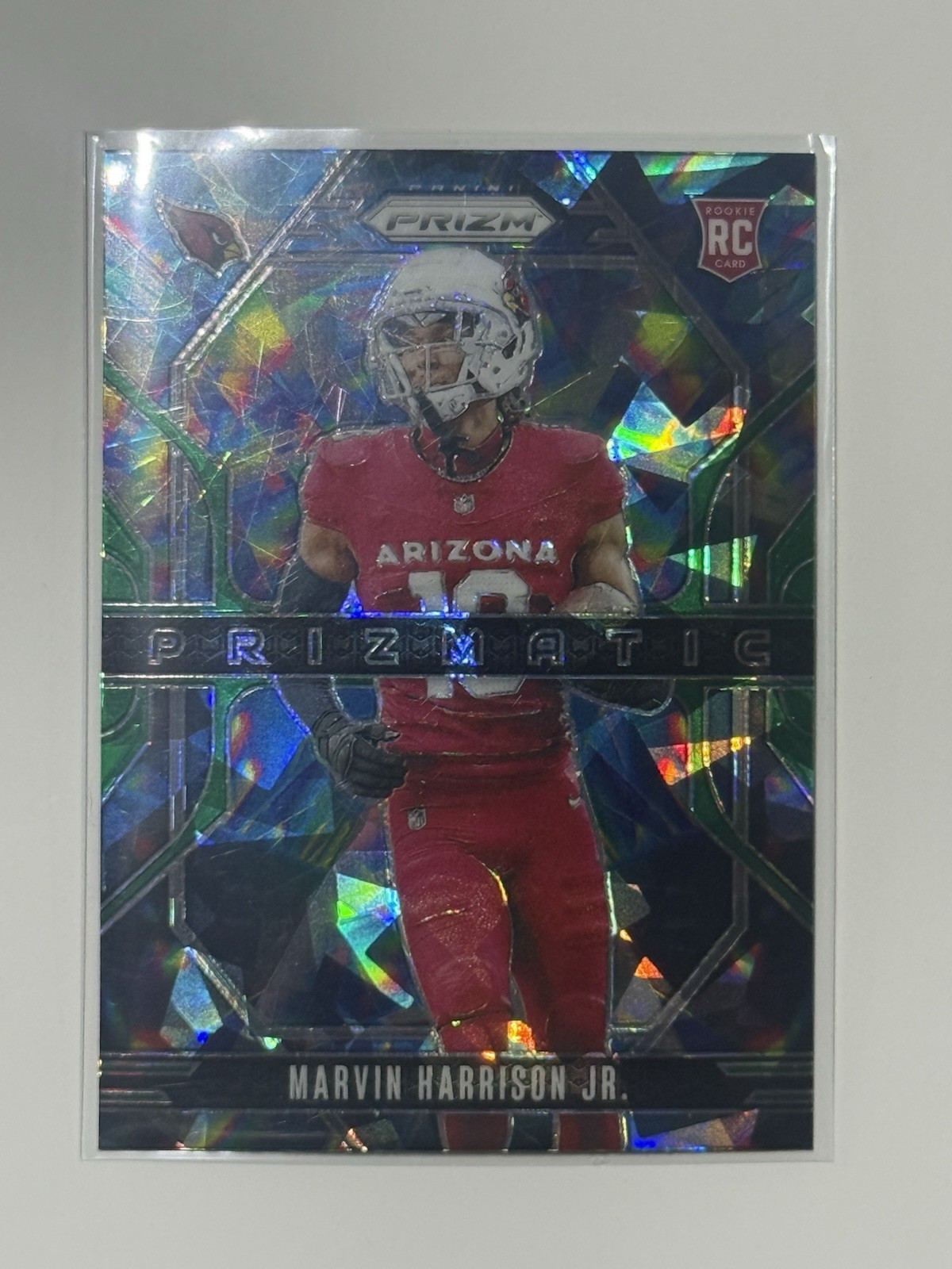 2024 Panini Prizm Prizmatic Marvin Harrison Jr. #12 Green Ice Prizm (RC)