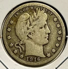1916-D Barber Quarter Dollar - (17-26/IAX)