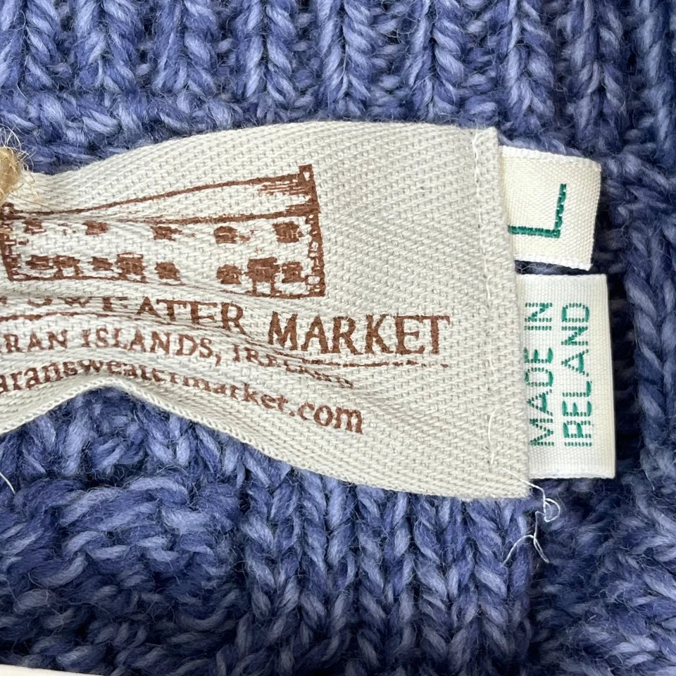 Aran свитер рынка Super мягкий Cсова Neck пуловер женщин большой рыбак новый с Ярлыками - Изображение 2 из 4