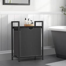 Laundry Sorter with Removable Bag Laundry Basket Hamper For Laundry Room Grey