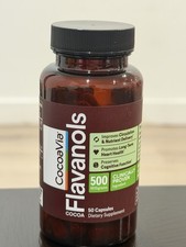 CocoaVia Flavanols 500mg 50 Capsules Cocoa Flavor Dietary Supplement exp 2028