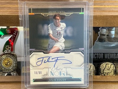 2024-25 PANINI NOIR SOCCER- AUTOGRAPH JULIE FOUDY # AC-JF 18/99