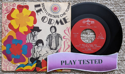 Le Orme 45 rpm: Senti L'Estate Che Torna w/PS - 1968 Italy Psych Rock TESTED
