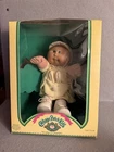 1985 Cabbage Patch Kids Preemie Blue Eyes Blonde Hair Nathan Casey With Box