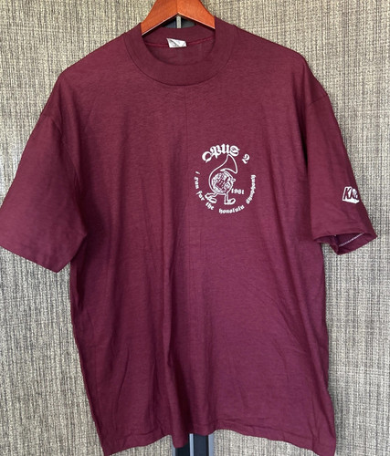Vtg 1981 Opus 2 Hi Cru By Stedman Men’s XL Shirt Maroon I Ran For The Honolulu S - Picture 2 of 13