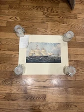 The Ship Maldon By J. Scott 1867 Insurance Company of North America Print