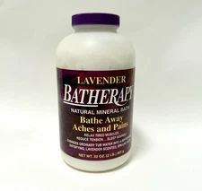 Batherapy Lavender Mineral Bath Salts Epsom Soak Queen Helene 32oz LARGE