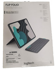 Logitech Flip Folio Keyboard Case for iPad Pro 13" 920-013367 NEW FREE SHIP