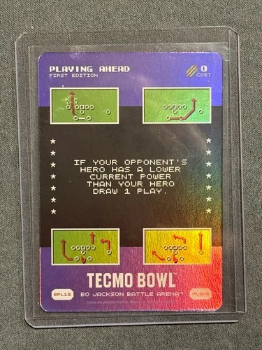 2026 Bo Jackson Battle Arena Tecmo Bowl Playing Ahead Battlefoil Plays