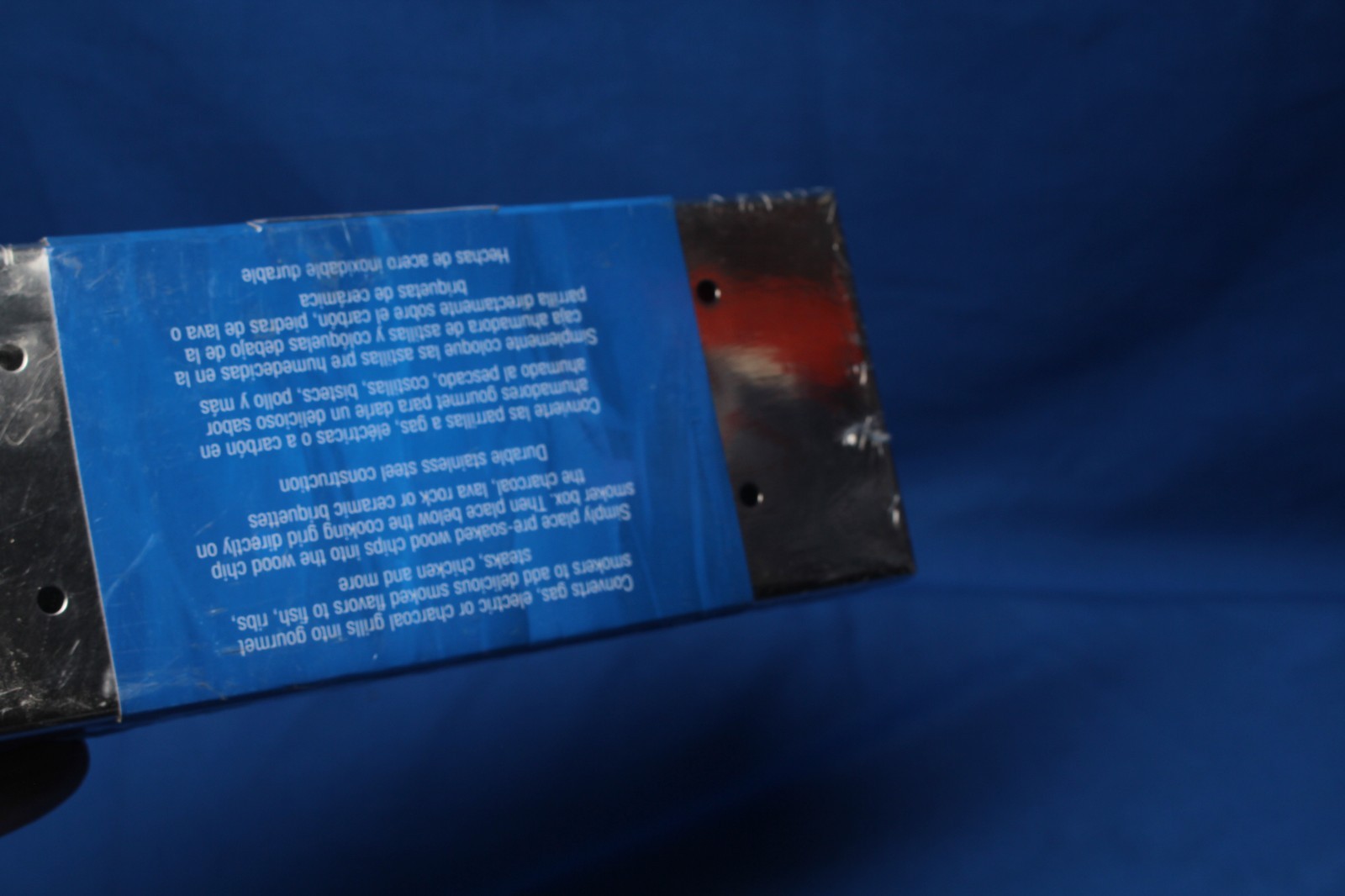 Blue Rhino Wood Chip Smoker Box Stainless Steel with Hinged Lid 269470