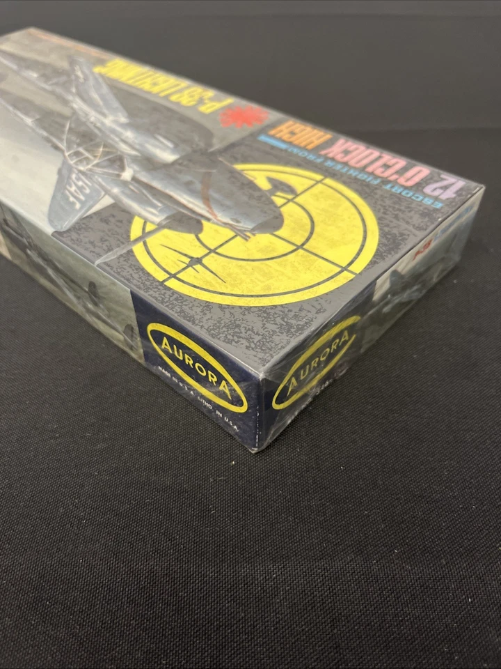 Aurora 1965 12 O’clock High P-38 Lightning Model Kit Factory Sealed - Image 4 of 4