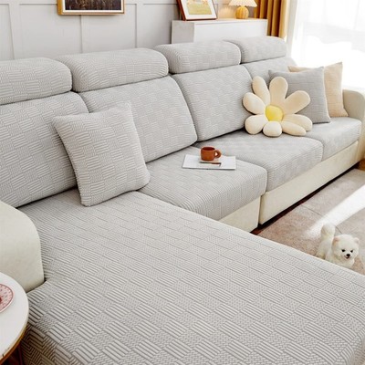 ele ELEOPTION Couch Cushion Covers Sectional Sofa L Shape Cover Elastic Chair...