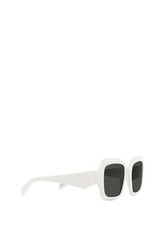 Prada PR 28ZS 17K08Z Talc Plastic Sport Sunglasses Dark Grey Solid Color Lens