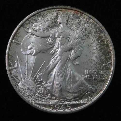 1945-S Walking Liberty Half Dollar * Better Grade * Natural Toning * 4831