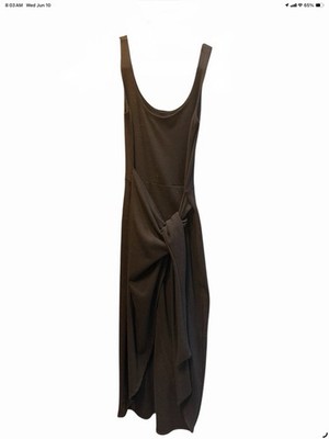 Black Dress Built In Wrap Around Belt Size M/L