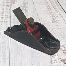 Vintage Stanley No. 101 Block Plane 3.5" w/Red Cap Hand Tool