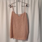 Nine West Women’s Animal Print Camisole Peach/Cream XXL Adjustable Straps — photo 1