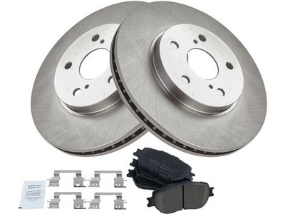Front TRQ Brake Pad and Rotor Kit fits Lexus IS250 2009-2015 21FJTP