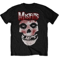 Misfits Unisex Tee: Blood Drip Skull - X-Large - Black