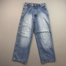 Vintage Southpole Jeans Boys 12 26x25 Denim Baggy Gold Tab Hip Hop Y2K