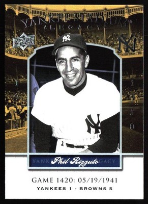 2008 Upper Deck Yankee Stadium Legacy #1420 Phil Rizzuto