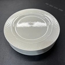 5 Homer Laughlin China Gothic Chop Plates 12.25” Restaurantware Wide Rim Heavy