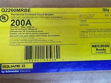 Square D Q2200MRBE 200A Breaker Enclosure w/ QDL22200 PowerPact (NEW)