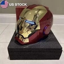 Iron Man MK5 Gold 1:1 Helmet Wearable Voice-control Open&Close Cosplay boxed